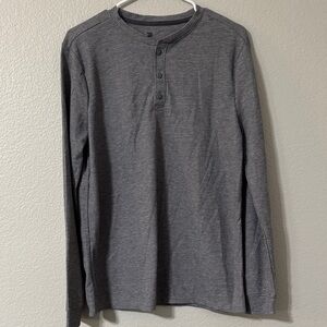 All in Motion Charcoal Long Sleeve Henley